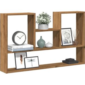 vidaXL Oak Wall Shelf - Wall Shelf - Engineered Wood vidaXL Oak Wall Shelf - Wall Shelf - Engineered Wood