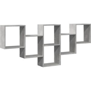vidaXL Wall Shelf Concrete Grey 159x18x66 cm Engineered Wood - Wall Shelf vidaXL Wall Shelf Concrete Grey 159x18x66 cm Engineered Wood - Wall Shelf