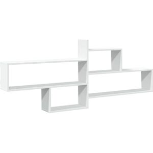 vidaXL White Wall Shelf - 167.5x18x68 cm - Wall Shelf vidaXL White Wall Shelf - 167.5x18x68 cm - Wall Shelf