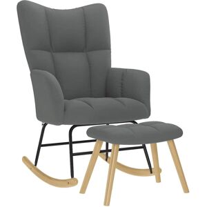 VidaXL Schaukelstuhl - Weiches Polyester, Robustes Holz & Metall VidaXL Schaukelstuhl - Weiches Polyester, Robustes Holz & Metall