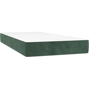 vidaXL Modèle 4016573 Matelas à ressorts ensachés vert foncé - Matelas vidaXL Modèle 4016573 Matelas à ressorts ensachés vert foncé - Matelas