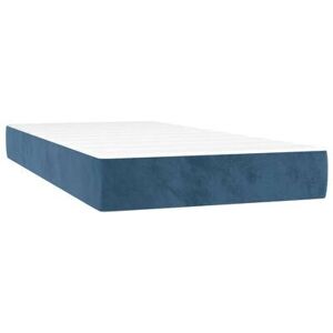 vidaXL 4016574 Matelas à ressorts en velours bleu foncé - Matelas vidaXL 4016574 Matelas à ressorts en velours bleu foncé - Matelas
