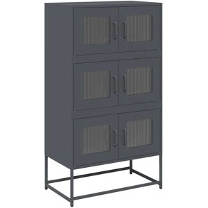 vidaXL 853352 Buffet - Acier Anthracite Salon - Publicité vidaXL 853352 Buffet - Acier Anthracite Salon - Publicité
