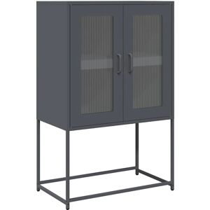 vidaXL Highboard Anthracite - Steel Sideboard vidaXL Highboard Anthracite - Steel Sideboard