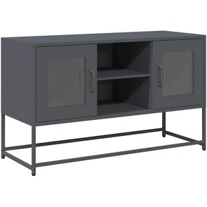 vidaXL Steel TV Cabinet - Anthracite - 100.5x39x60.5 cm - TV Stand vidaXL Steel TV Cabinet - Anthracite - 100.5x39x60.5 cm - TV Stand