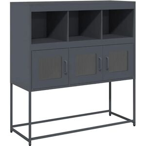 vidaXL Sideboard Anthracite - Steel Storage Furniture vidaXL Sideboard Anthracite - Steel Storage Furniture