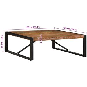 vidaXL 4016668 Recycled Wood Square Coffee Table - Coffee/Side/End Table vidaXL 4016668 Recycled Wood Square Coffee Table - Coffee/Side/End Table