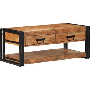 VIDAXL Wooden Coffee Table 90x50x38 cm Solid Acacia VIDAXL Wooden Coffee Table 90x50x38 cm Solid Acacia