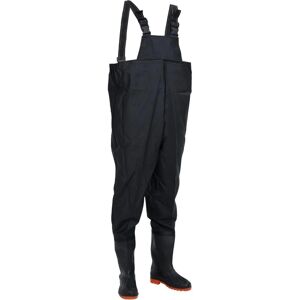vidaXL Zwart Model 45 Waterdichte Borstwaders met Laarzen vidaXL Zwart Model 45 Waterdichte Borstwaders met Laarzen