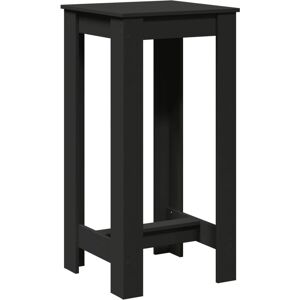 vidaXL Black Engineered Wood Bar Table - Bar Table vidaXL Black Engineered Wood Bar Table - Bar Table
