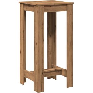 vidaXL Oak Engineered Wood Bar Table - Kitchen Pub Table vidaXL Oak Engineered Wood Bar Table - Kitchen Pub Table