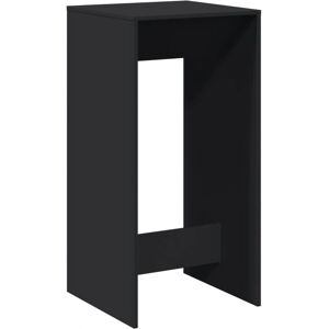 vidaXL Black Engineered Wood Bar Table - Bar Table vidaXL Black Engineered Wood Bar Table - Bar Table