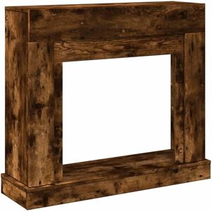 vidaXL Fireplace Surround Smoked Oak - Fireplace Type vidaXL Fireplace Surround Smoked Oak - Fireplace Type