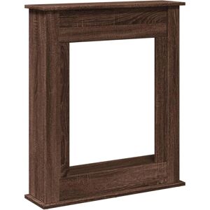 vidaXL Brown Oak Fireplace Surround - Fireplace Surround vidaXL Brown Oak Fireplace Surround - Fireplace Surround