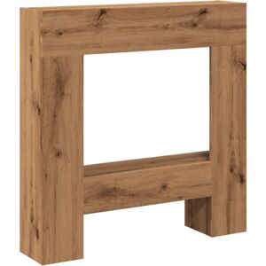 vidaXL Fireplace Surround Artisan Oak 81x18x82 cm Engineered Wood - Fireplace Surround vidaXL Fireplace Surround Artisan Oak 81x18x82 cm Engineered Wood - Fireplace Surround