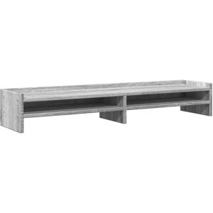 vidaXL Monitor Stand Grey Sonoma Engineered Wood - Monitor Stand vidaXL Monitor Stand Grey Sonoma Engineered Wood - Monitor Stand