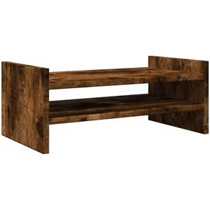 vidaXL Monitor Stand Smoked Oak - Monitor Stand - 50x27x20 cm - Engineered Wood vidaXL Monitor Stand Smoked Oak - Monitor Stand - 50x27x20 cm - Engineered Wood
