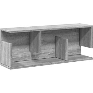 vidaXL Wall Cabinet 80x20x30 cm Grey Sonoma Engineered Wood - Wall Cabinet vidaXL Wall Cabinet 80x20x30 cm Grey Sonoma Engineered Wood - Wall Cabinet
