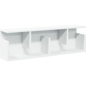 vidaXL Wall Cabinet 100x20x30 cm White Engineered Wood - Wall Cabinet vidaXL Wall Cabinet 100x20x30 cm White Engineered Wood - Wall Cabinet