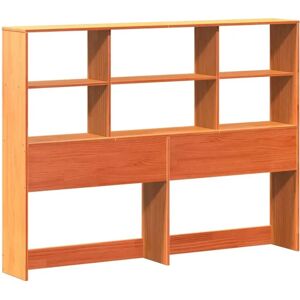 vidaXL Headboard with Storage Wax Brown - 160 cm - Solid Wood Pine - Headboard with Storage - Bed Headboard - Rustic Charm - Space Saving vidaXL Headboard with Storage Wax Brown - 160 cm - Solid Wood Pine - Headboard with Storage - Bed Headboard - Rustic Charm - Space Saving