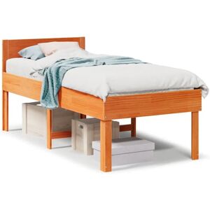 vidaXL 855746 Sengestel - Massivt fyr - Rustik - 75x190cm - Sengtype vidaXL 855746 Sengestel - Massivt fyr - Rustik - 75x190cm - Sengtype