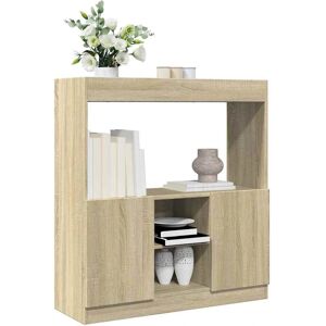vidaXL Sonoma Oak Sideboard - 92x33x100 cm - Durable Engineered Wood vidaXL Sonoma Oak Sideboard - 92x33x100 cm - Durable Engineered Wood