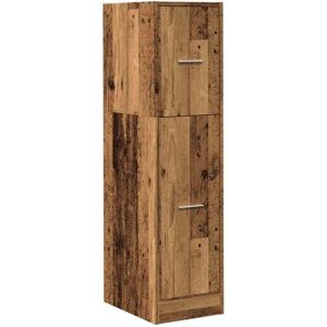 vidaXL Old Wood Storage Cabinet - Apothecary - 30x41x118 cm vidaXL Old Wood Storage Cabinet - Apothecary - 30x41x118 cm