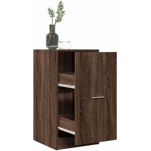 vidaXL Brown Oak Storage Cabinet - Storage Cabinet for Home & Office vidaXL Brown Oak Storage Cabinet - Storage Cabinet for Home & Office