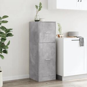 vidaXL Concrete Grey Storage Cabinet - 40x41x118 cm - Engineered Wood vidaXL Concrete Grey Storage Cabinet - 40x41x118 cm - Engineered Wood