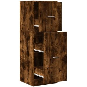 vidaXL Smoked Oak 40x41x118 cm Apothecary Cabinet - Durable Engineered Wood vidaXL Smoked Oak 40x41x118 cm Apothecary Cabinet - Durable Engineered Wood
