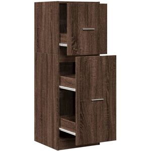 vidaXL Brown Oak Storage Cabinet - 40x41x118 cm - Storage Furniture vidaXL Brown Oak Storage Cabinet - 40x41x118 cm - Storage Furniture