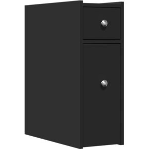 vidaXL Narrow Bathroom Cupboard with Wheels - Bathroom Cupboard vidaXL Narrow Bathroom Cupboard with Wheels - Bathroom Cupboard