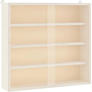 vidaXL Wall Display Cabinet with Doors - 40x8.5x37 cm - Wall Display Shelf Unit vidaXL Wall Display Cabinet with Doors - 40x8.5x37 cm - Wall Display Shelf Unit