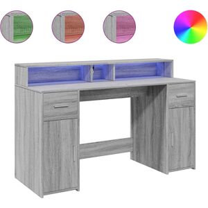 vidaXL 3309416 desk - Grey Sonoma LED Lighting vidaXL 3309416 desk - Grey Sonoma LED Lighting