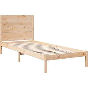 VIDAXL Pine Bed Frame 90x220cm - Durable and Rustic VIDAXL Pine Bed Frame 90x220cm - Durable and Rustic