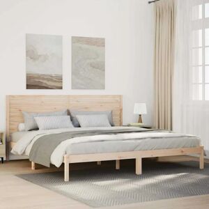 vidaXL Bed Frame 180x210cm - Rustic Pinewood Design vidaXL Bed Frame 180x210cm - Rustic Pinewood Design