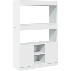vidaXL White Highboard 92x33x140 cm Storage Organiser Cabinet - Highboard Sideboard vidaXL White Highboard 92x33x140 cm Storage Organiser Cabinet - Highboard Sideboard