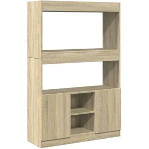 vidaXL Sonoma Oak 92x33x140 cm Sideboard - Storage Organizer Furniture vidaXL Sonoma Oak 92x33x140 cm Sideboard - Storage Organizer Furniture