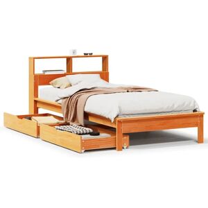 vidaXL Bookcase Bed Brown 100x200 cm - Solid Wood vidaXL Bookcase Bed Brown 100x200 cm - Solid Wood