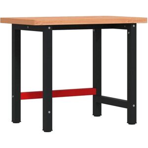 vidaXL Workbench Solid Beech Wood Rectangular - Workbench vidaXL Workbench Solid Beech Wood Rectangular - Workbench