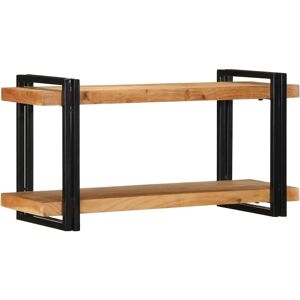 Vidaxl Acacia Wood Wall Shelf - Space Saving Durable Decor 60kg Vidaxl Acacia Wood Wall Shelf - Space Saving Durable Decor 60kg