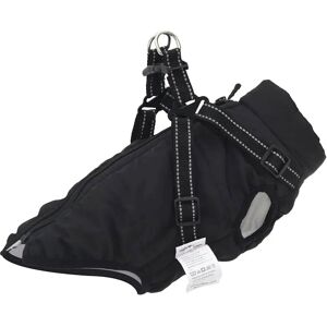 vidaXL Dog Coat with Harness Waterproof Reflective Black XL - Dog Coat vidaXL Dog Coat with Harness Waterproof Reflective Black XL - Dog Coat