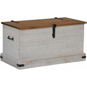 Vidaxl White Halden Storage Chest - 91x48x47 cm Wood Vidaxl White Halden Storage Chest - 91x48x47 cm Wood