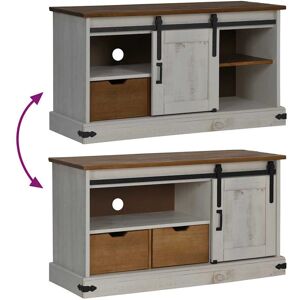 vidaXL HALDEN TV cabinet - Rustic pine wood - 110x40x60 cm vidaXL HALDEN TV cabinet - Rustic pine wood - 110x40x60 cm