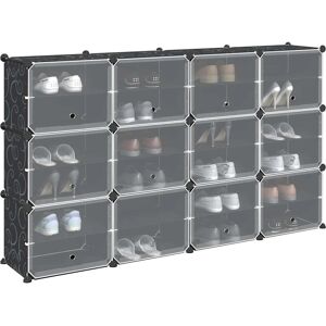 vidaXL Opbevaringskube med 12 rum - Sort vidaXL Opbevaringskube med 12 rum - Sort