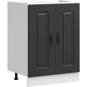 vidaXL Kalmar Black Sink Base Cabinet - Sink Base Cabinet vidaXL Kalmar Black Sink Base Cabinet - Sink Base Cabinet