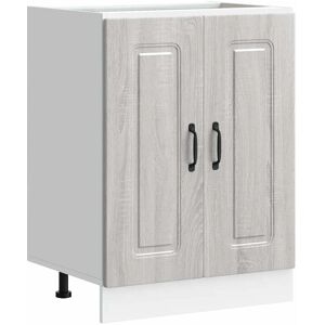 vidaXL Kalmar Grey Sonoma Sink Base Cabinet vidaXL Kalmar Grey Sonoma Sink Base Cabinet