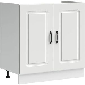 vidaXL Kalmar White Kitchen Storage Cabinet - Stable and Durable vidaXL Kalmar White Kitchen Storage Cabinet - Stable and Durable