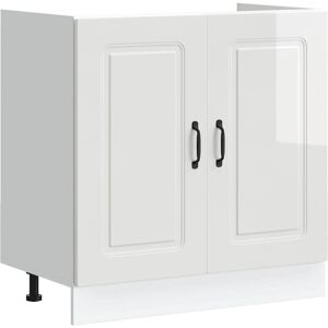 vidaXL Kalmar White Kitchen Storage Cabinet vidaXL Kalmar White Kitchen Storage Cabinet