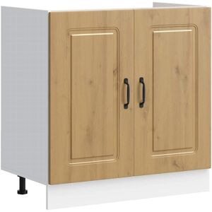 vidaXL Kalmar Artisan Oak Sink Base Cabinet - Kitchen Storage vidaXL Kalmar Artisan Oak Sink Base Cabinet - Kitchen Storage